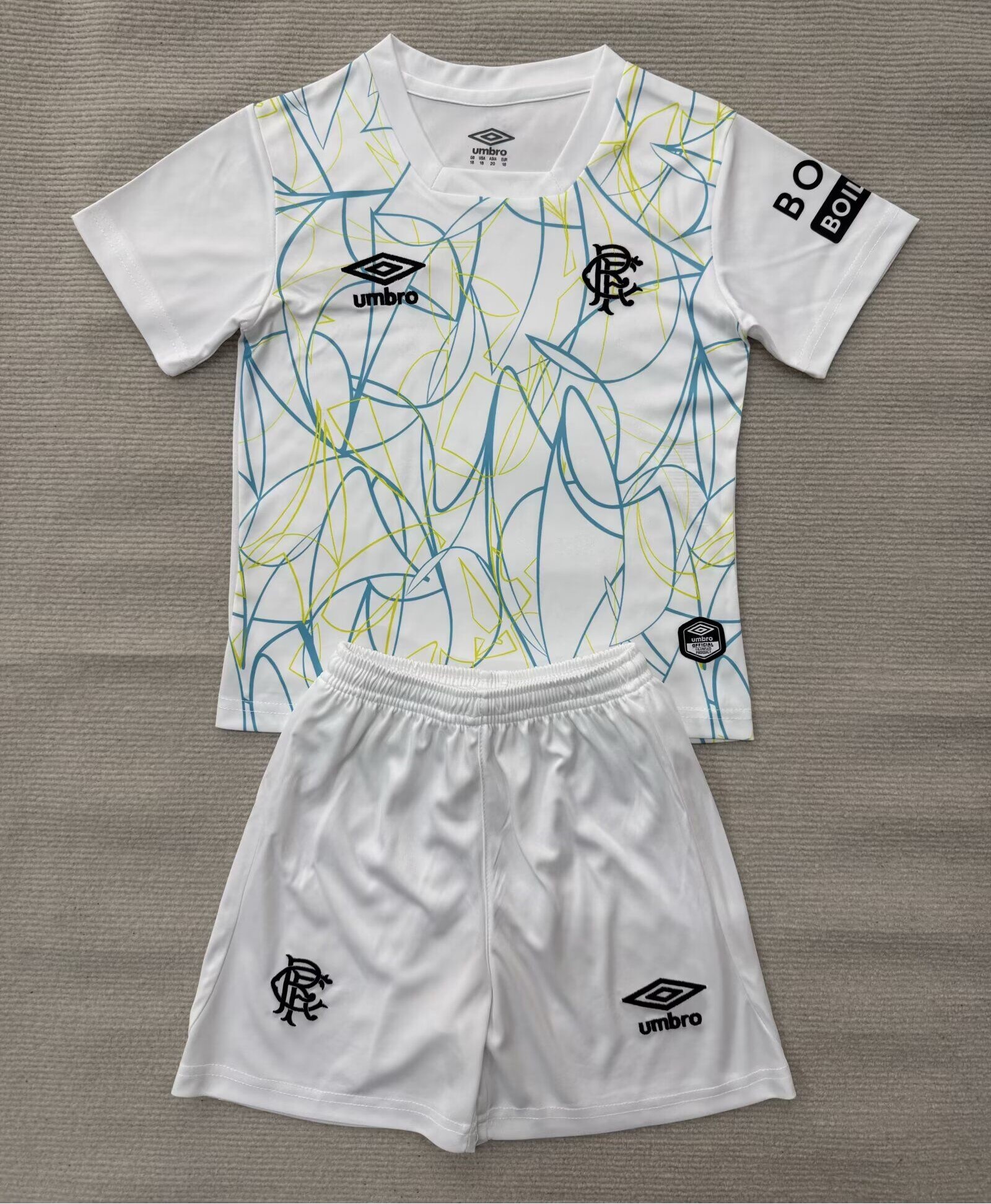 Kids-Rangers 26/27 GK White Soccer Jersey